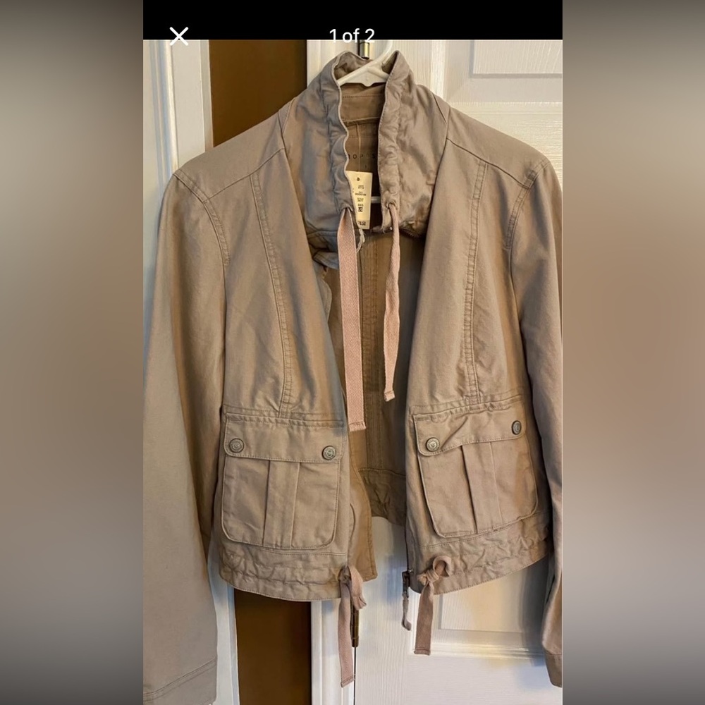Aeropostale Women's Utility Jacket in Tan